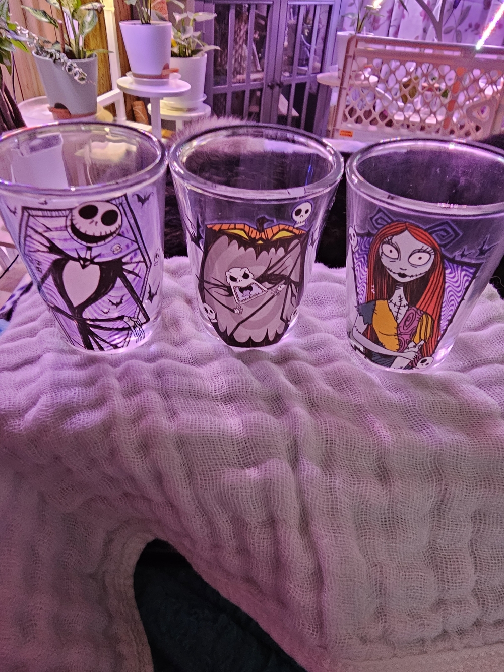 The Nightmare Before Christmas Character 8 Shot Glasses - NWOT Retail $65